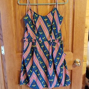 Multicolor print dress